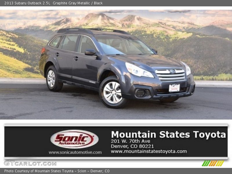 Graphite Gray Metallic / Black 2013 Subaru Outback 2.5i