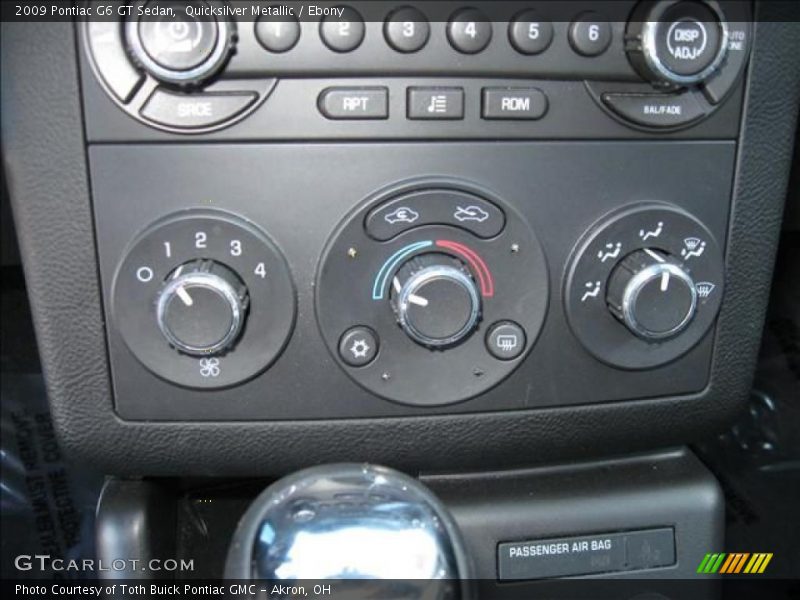 Quicksilver Metallic / Ebony 2009 Pontiac G6 GT Sedan