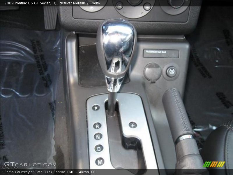 Quicksilver Metallic / Ebony 2009 Pontiac G6 GT Sedan