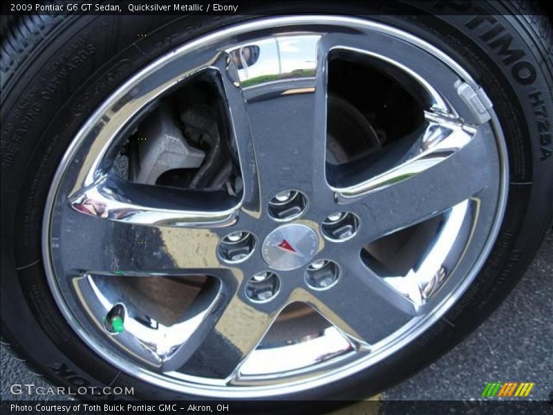 Quicksilver Metallic / Ebony 2009 Pontiac G6 GT Sedan
