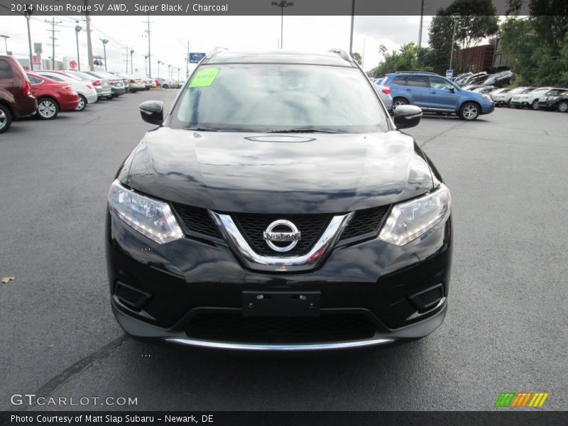 Super Black / Charcoal 2014 Nissan Rogue SV AWD
