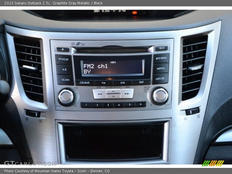 Graphite Gray Metallic / Black 2013 Subaru Outback 2.5i