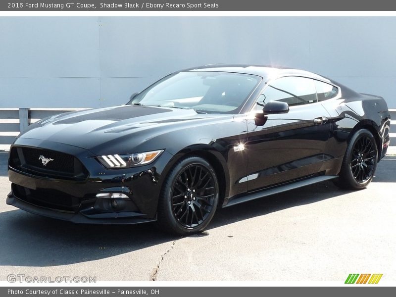 Shadow Black / Ebony Recaro Sport Seats 2016 Ford Mustang GT Coupe