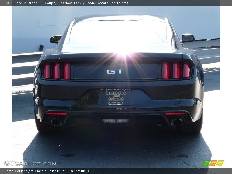 Shadow Black / Ebony Recaro Sport Seats 2016 Ford Mustang GT Coupe