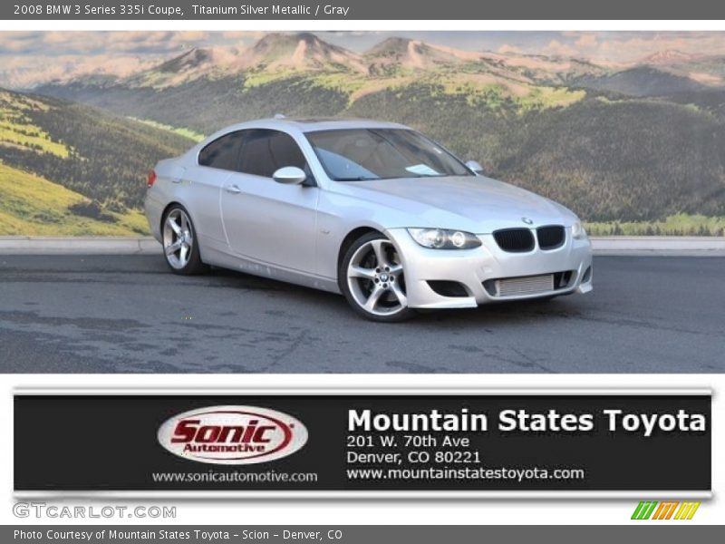 Titanium Silver Metallic / Gray 2008 BMW 3 Series 335i Coupe