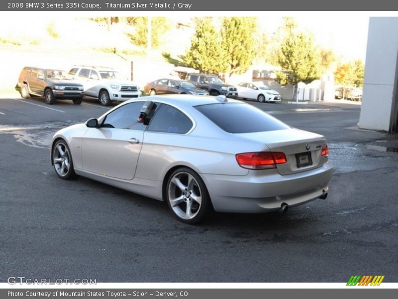 Titanium Silver Metallic / Gray 2008 BMW 3 Series 335i Coupe