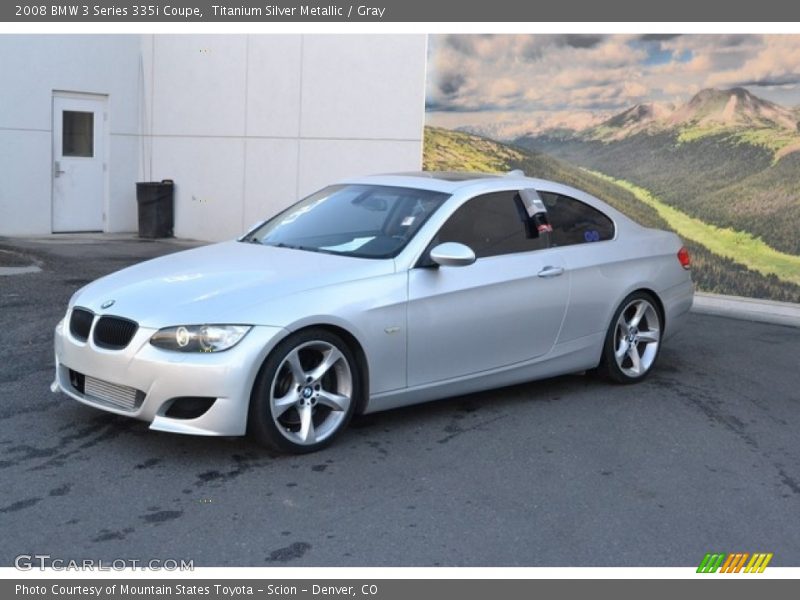 Titanium Silver Metallic / Gray 2008 BMW 3 Series 335i Coupe