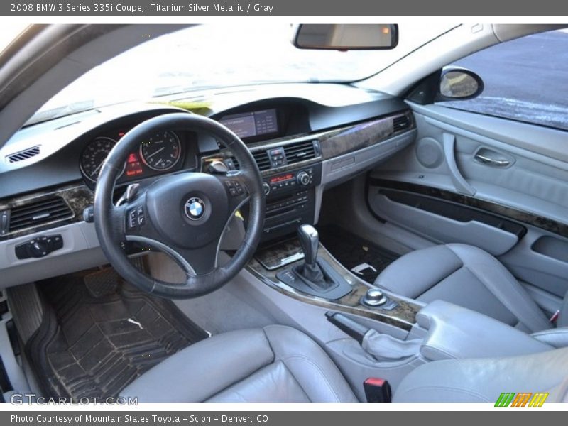 Titanium Silver Metallic / Gray 2008 BMW 3 Series 335i Coupe