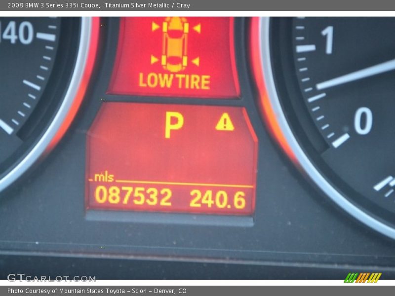 Titanium Silver Metallic / Gray 2008 BMW 3 Series 335i Coupe