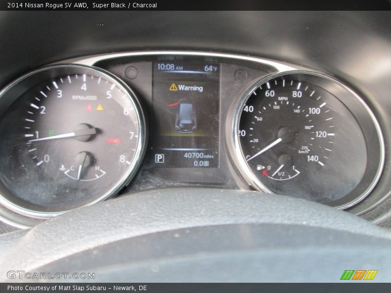 Super Black / Charcoal 2014 Nissan Rogue SV AWD