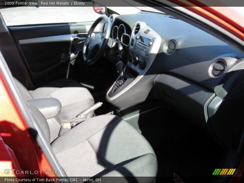 Red Hot Metallic / Ebony 2009 Pontiac Vibe