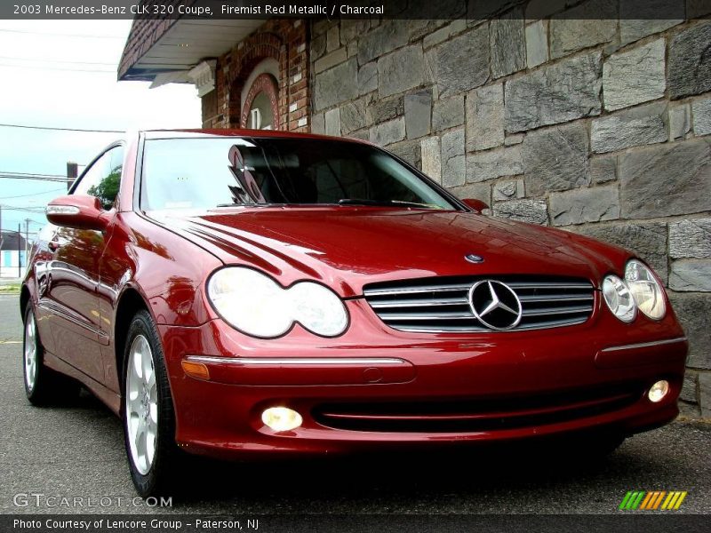Firemist Red Metallic / Charcoal 2003 Mercedes-Benz CLK 320 Coupe