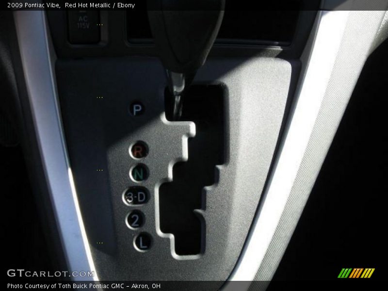 Red Hot Metallic / Ebony 2009 Pontiac Vibe