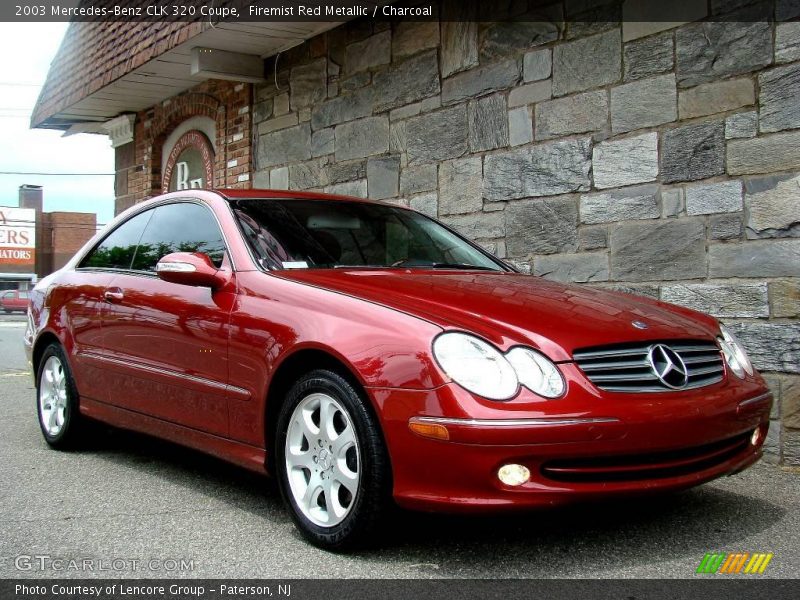 Firemist Red Metallic / Charcoal 2003 Mercedes-Benz CLK 320 Coupe
