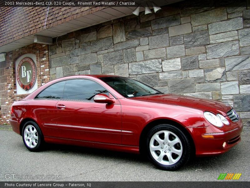 Firemist Red Metallic / Charcoal 2003 Mercedes-Benz CLK 320 Coupe