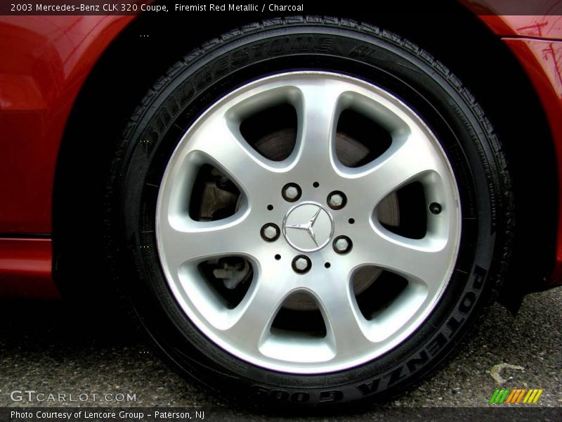Firemist Red Metallic / Charcoal 2003 Mercedes-Benz CLK 320 Coupe