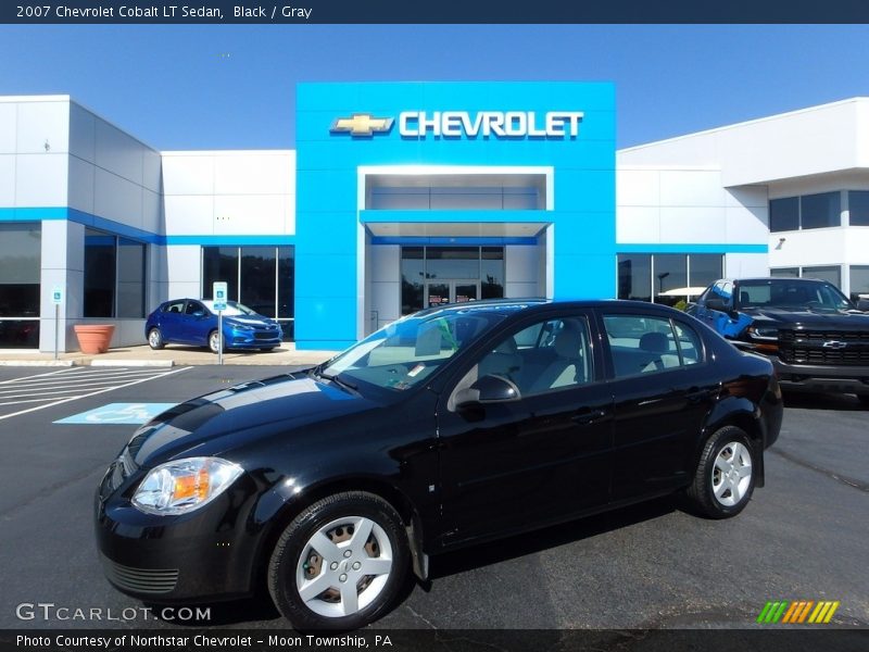 Black / Gray 2007 Chevrolet Cobalt LT Sedan