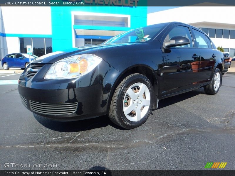 Black / Gray 2007 Chevrolet Cobalt LT Sedan