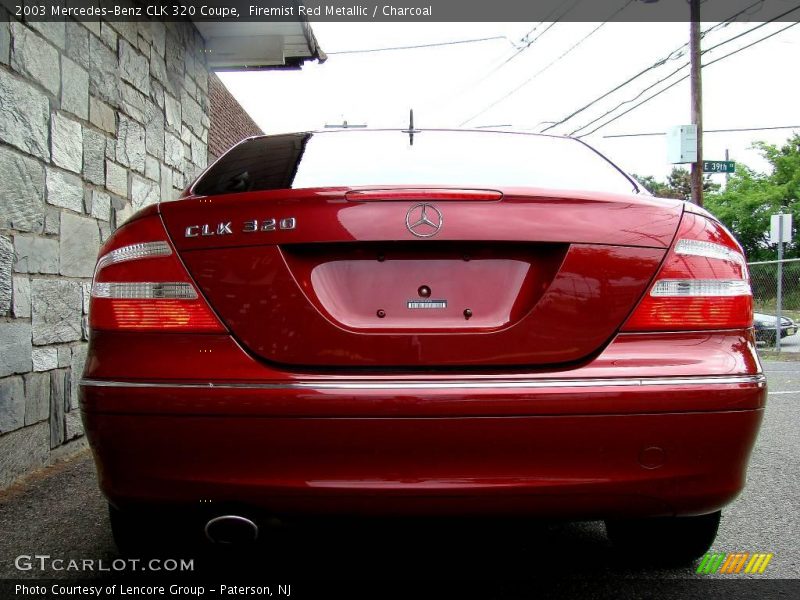 Firemist Red Metallic / Charcoal 2003 Mercedes-Benz CLK 320 Coupe