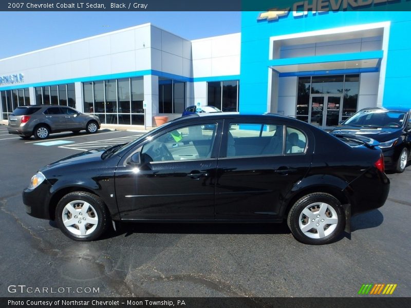 Black / Gray 2007 Chevrolet Cobalt LT Sedan