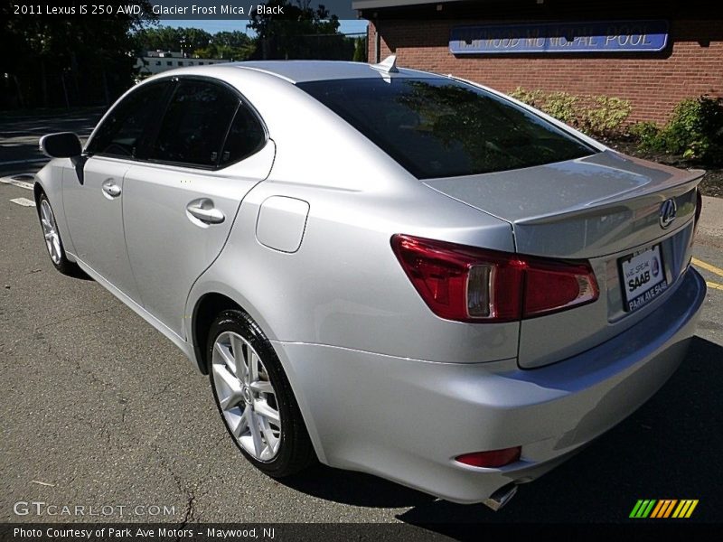 Glacier Frost Mica / Black 2011 Lexus IS 250 AWD