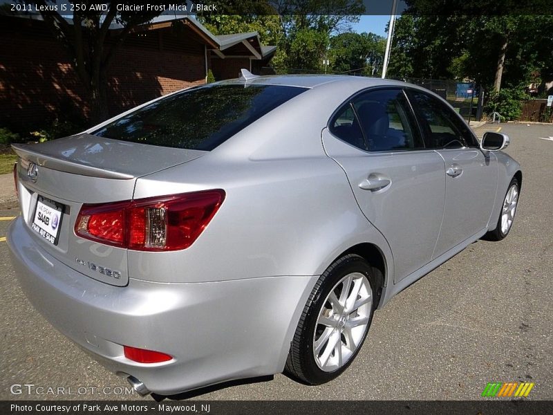 Glacier Frost Mica / Black 2011 Lexus IS 250 AWD