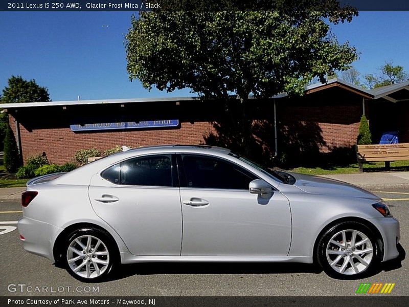 Glacier Frost Mica / Black 2011 Lexus IS 250 AWD