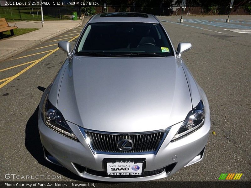 Glacier Frost Mica / Black 2011 Lexus IS 250 AWD