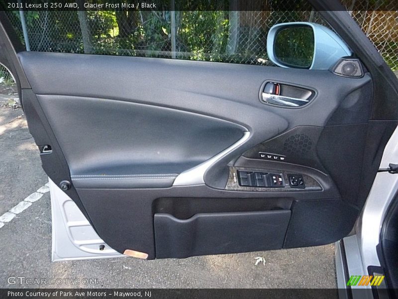 Glacier Frost Mica / Black 2011 Lexus IS 250 AWD