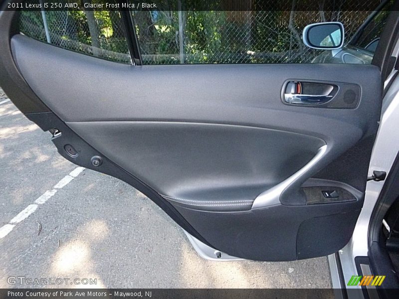 Glacier Frost Mica / Black 2011 Lexus IS 250 AWD