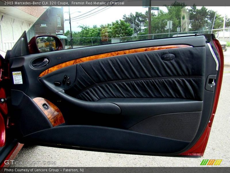 Firemist Red Metallic / Charcoal 2003 Mercedes-Benz CLK 320 Coupe