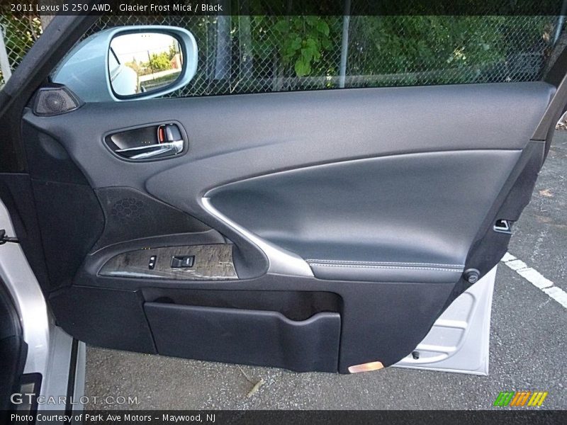 Glacier Frost Mica / Black 2011 Lexus IS 250 AWD