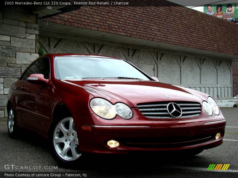 Firemist Red Metallic / Charcoal 2003 Mercedes-Benz CLK 320 Coupe