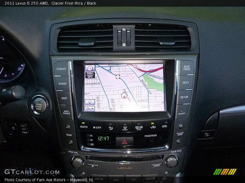 Glacier Frost Mica / Black 2011 Lexus IS 250 AWD