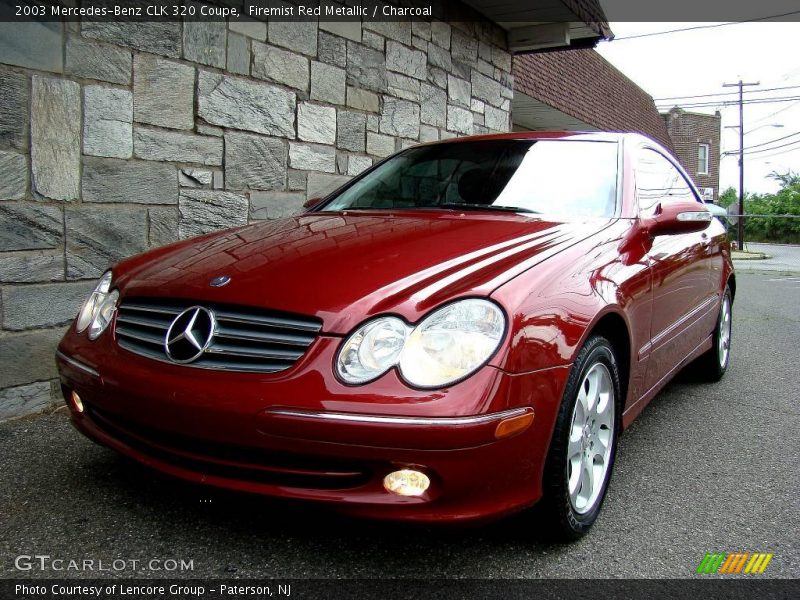 Firemist Red Metallic / Charcoal 2003 Mercedes-Benz CLK 320 Coupe