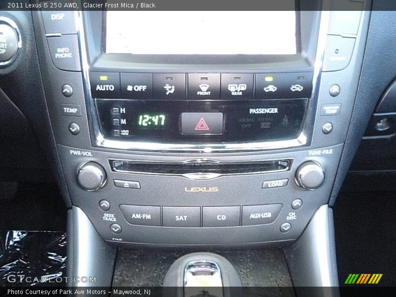 Glacier Frost Mica / Black 2011 Lexus IS 250 AWD
