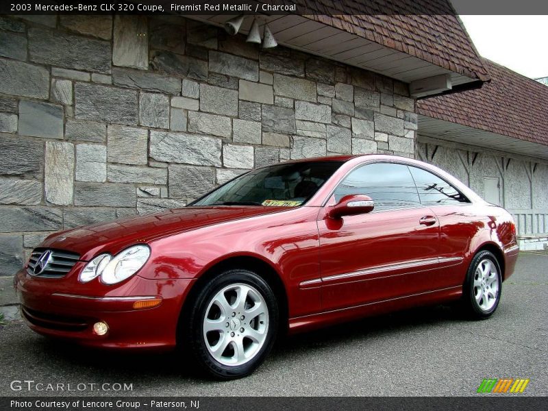 Firemist Red Metallic / Charcoal 2003 Mercedes-Benz CLK 320 Coupe