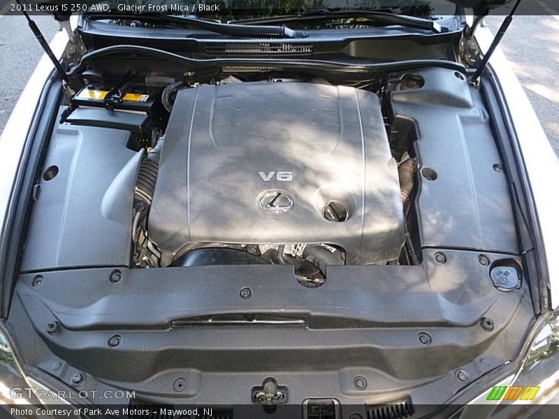 Glacier Frost Mica / Black 2011 Lexus IS 250 AWD