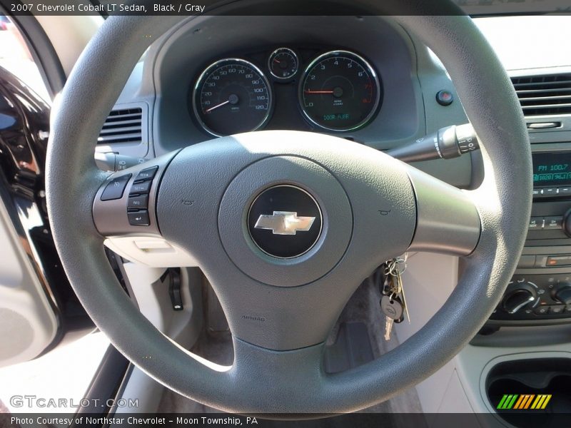 Black / Gray 2007 Chevrolet Cobalt LT Sedan