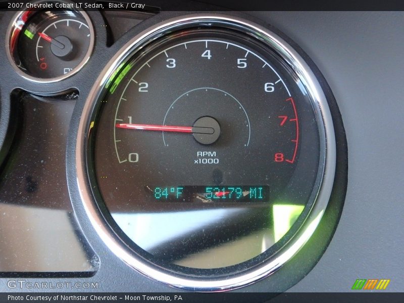 Black / Gray 2007 Chevrolet Cobalt LT Sedan