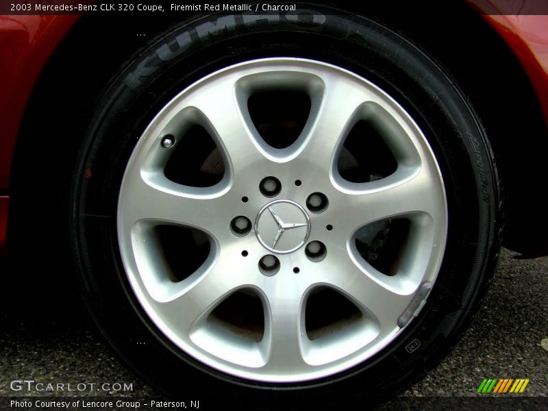 Firemist Red Metallic / Charcoal 2003 Mercedes-Benz CLK 320 Coupe