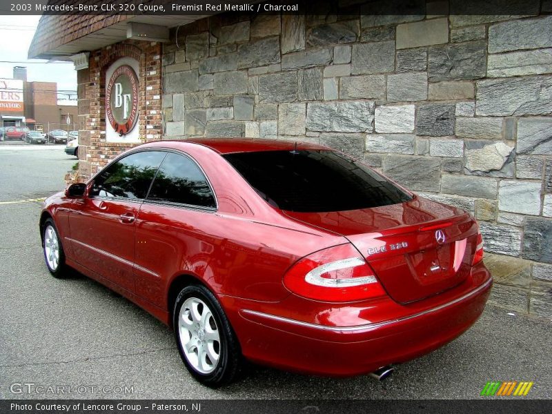Firemist Red Metallic / Charcoal 2003 Mercedes-Benz CLK 320 Coupe