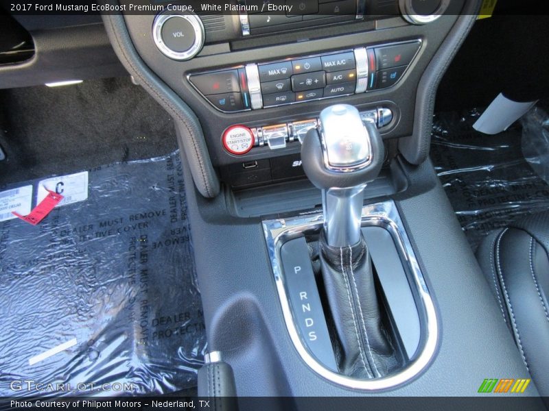 White Platinum / Ebony 2017 Ford Mustang EcoBoost Premium Coupe