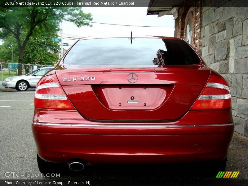 Firemist Red Metallic / Charcoal 2003 Mercedes-Benz CLK 320 Coupe