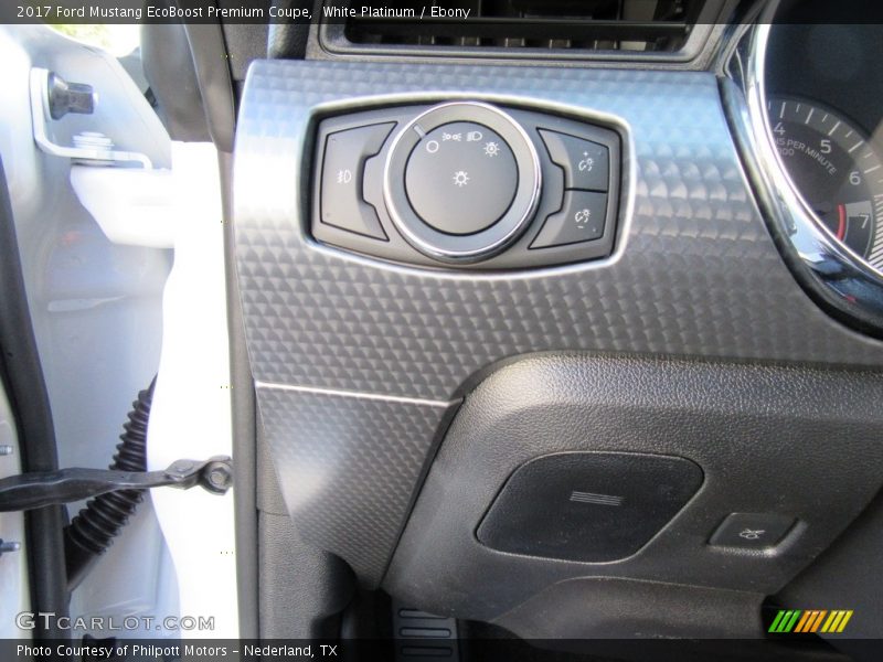 White Platinum / Ebony 2017 Ford Mustang EcoBoost Premium Coupe