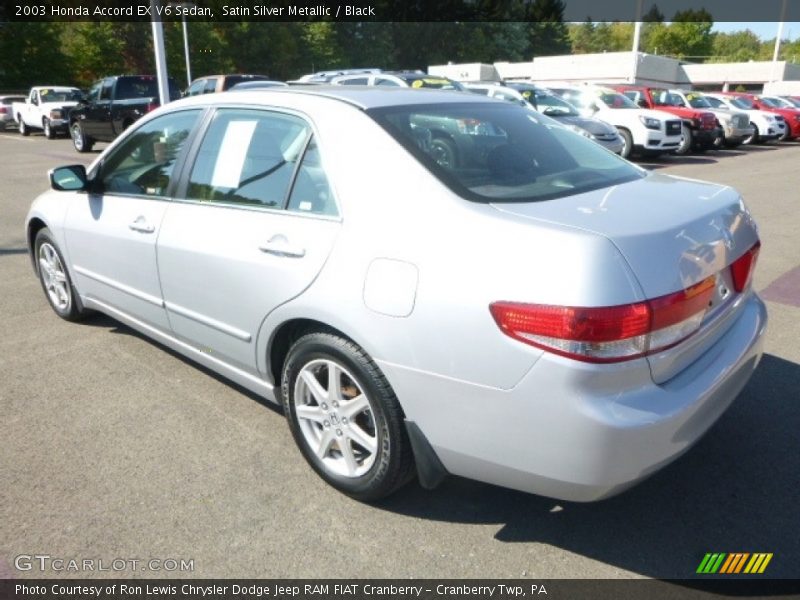 Satin Silver Metallic / Black 2003 Honda Accord EX V6 Sedan