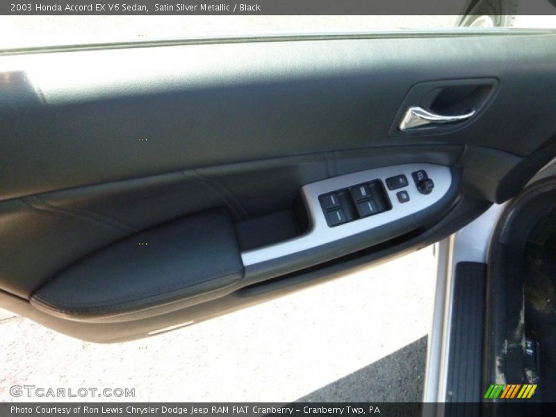 Satin Silver Metallic / Black 2003 Honda Accord EX V6 Sedan