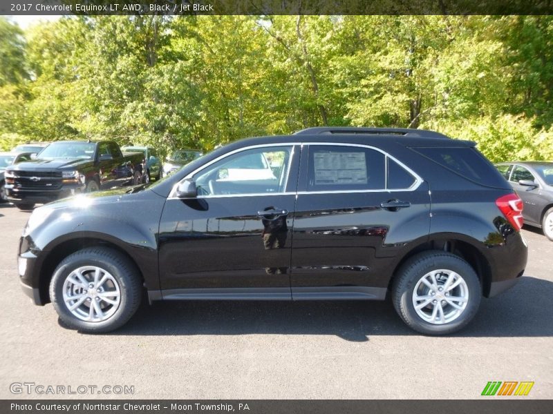 Black / Jet Black 2017 Chevrolet Equinox LT AWD