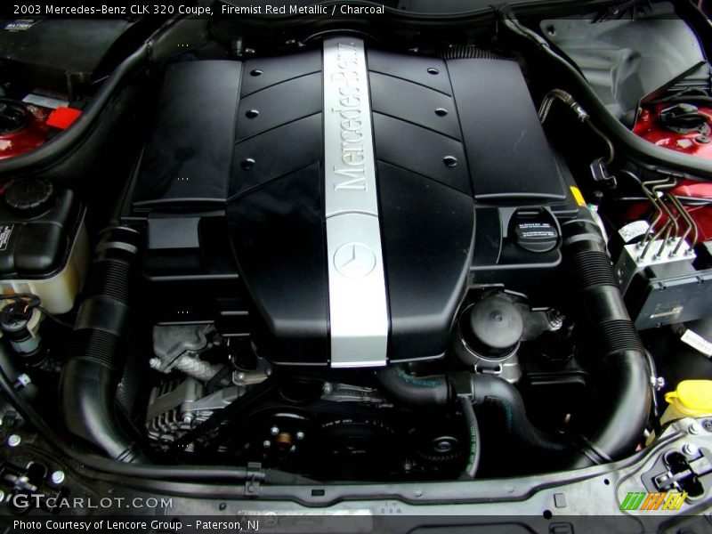 Firemist Red Metallic / Charcoal 2003 Mercedes-Benz CLK 320 Coupe