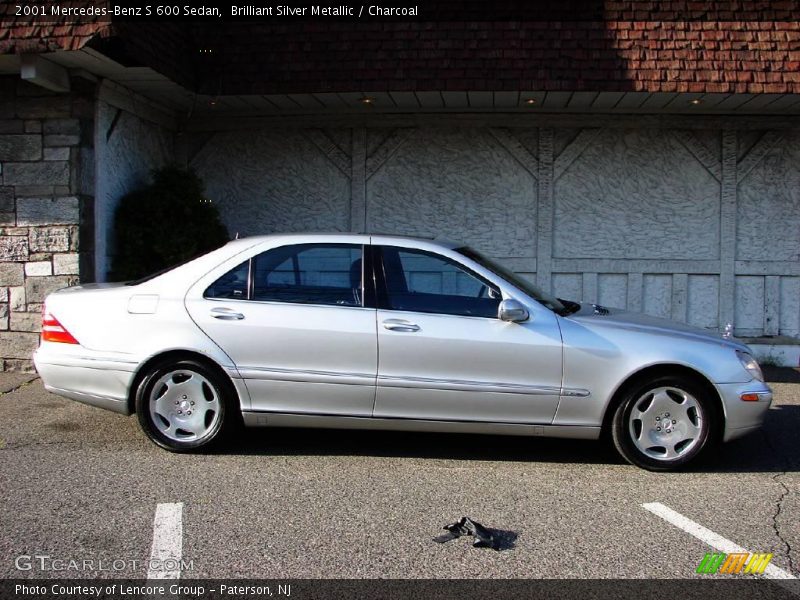Brilliant Silver Metallic / Charcoal 2001 Mercedes-Benz S 600 Sedan